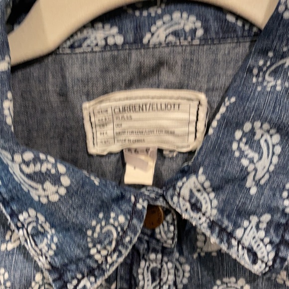 Paisley Denim Top - Picture 3 of 3